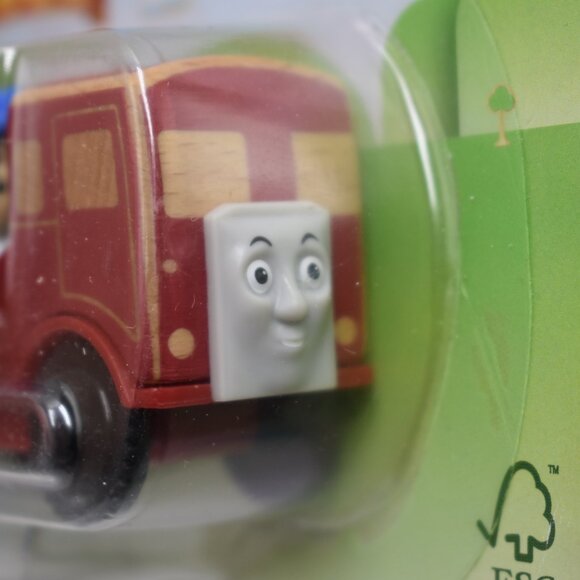 Bertie with Conductor Rare Thomas & Friends Wooden Railway Trains Engine New - Picture 8 of 11